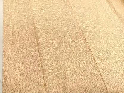平和屋着物■上質な紬　麻の葉文様　正絹　逸品　BAAW7710hv