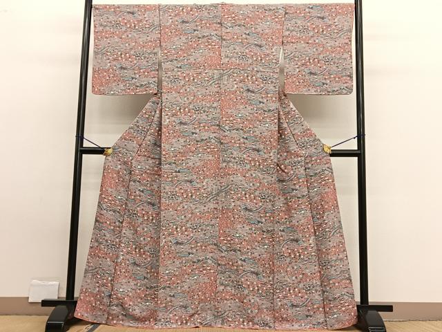 平和屋着物■上質な小紋 松竹梅 御所解文 正絹 逸品 BAAW7722hv