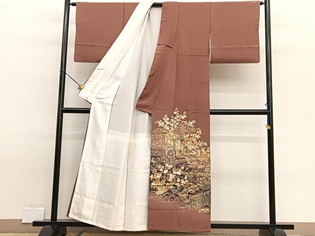 平和屋着物■豪華色留袖　作家物　立波御所車花文　暈し染め　金彩　正絹　逸品　BAAW7726hv