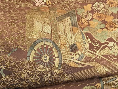 平和屋着物■豪華色留袖　作家物　立波御所車花文　暈し染め　金彩　正絹　逸品　BAAW7726hv