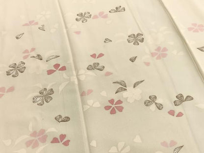 平和屋着物■訪問着　銀駒刺繍　舞桜文　ますいわ扱い　正絹　逸品　BAAW7747hv