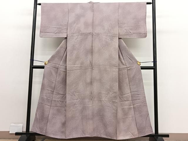 平和屋着物■上質な小紋　霞文　正絹　逸品　BAAW7752hv