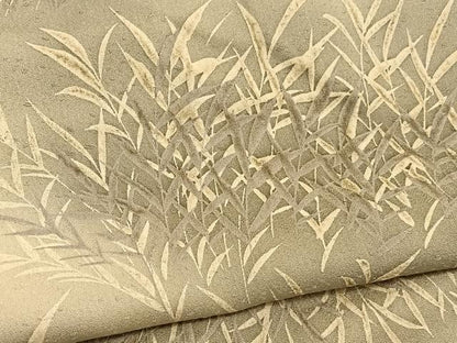 平和屋着物■上質な小紋 枝葉文 ろうけつ染め 暈し染め 正絹 逸品 BAAW7762hv