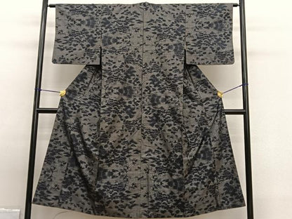 平和屋着物■本場大島紬　9マルキ　風景文　正絹　逸品　BAAW7765hv