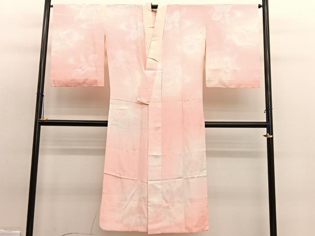 平和屋着物■長襦袢　無双仕立て　流水菊桐地紋　暈し染め　正絹　逸品　BAAW7768hv