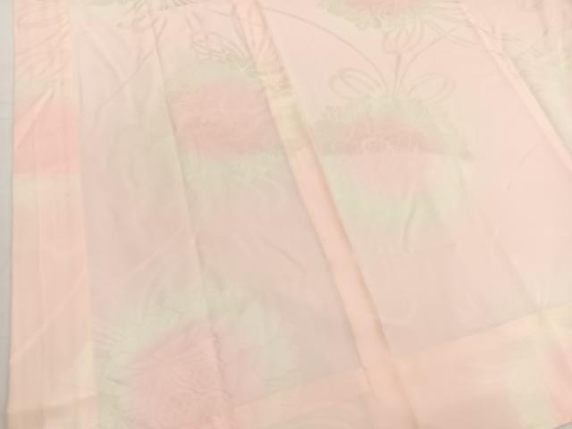 平和屋着物■長襦袢　無双仕立て　花丸文　暈し染め　正絹　逸品　BAAW7770hv
