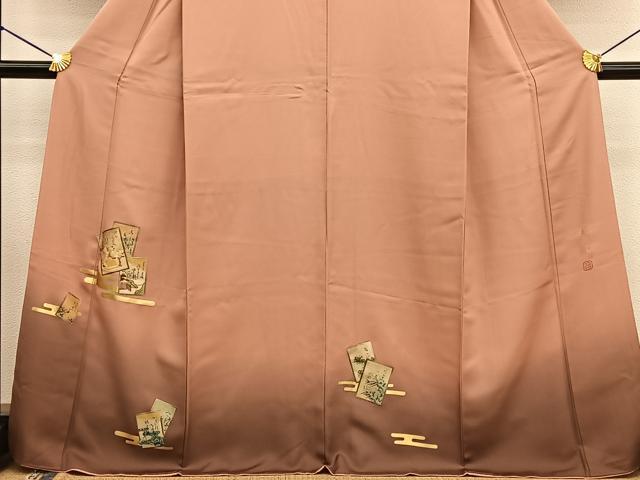 平和屋着物■日本画家　堀信　訪問着　百人一首　金彩　正絹　逸品　BAAW7773hv