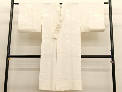 平和屋着物■長襦袢 無双仕立て 七宝流水地紋 正絹 逸品 BAAW7776hv