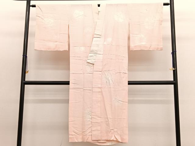 平和屋着物■長襦袢 無双仕立て 絞り 手毬地紋 正絹 逸品 BAAW7777hv