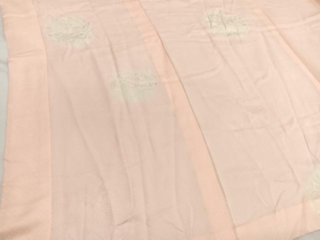 平和屋着物■長襦袢 無双仕立て 絞り 手毬地紋 正絹 逸品 BAAW7777hv