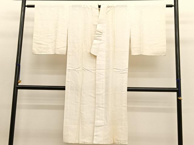 平和屋着物■長襦袢 無双仕立て 入子菱地紋 正絹 逸品 BAAW7784hv