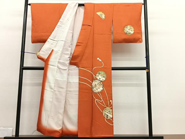 平和屋着物■訪問着 雪輪花文 金彩 正絹 逸品 BAAW7785hv