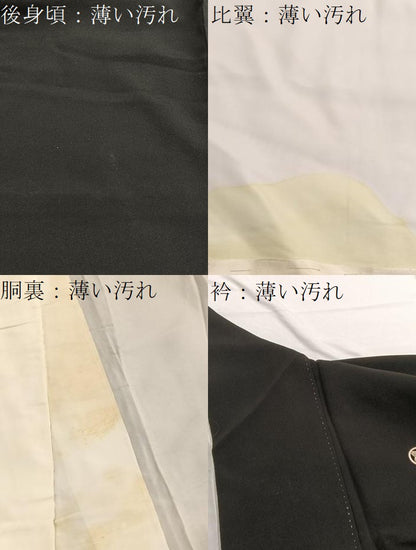 平和屋着物■豪華黒留袖 駒刺繍 宝相華 金彩 正絹 逸品 BAAW7790hv