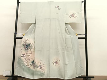 平和屋着物■訪問着 鉾流水花文 暈し染め 金彩 正絹 逸品 BAAW7797hv