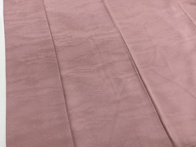 平和屋着物■上質な色無地 立波地紋 ときがら茶色 正絹 逸品 BAAW7805hv