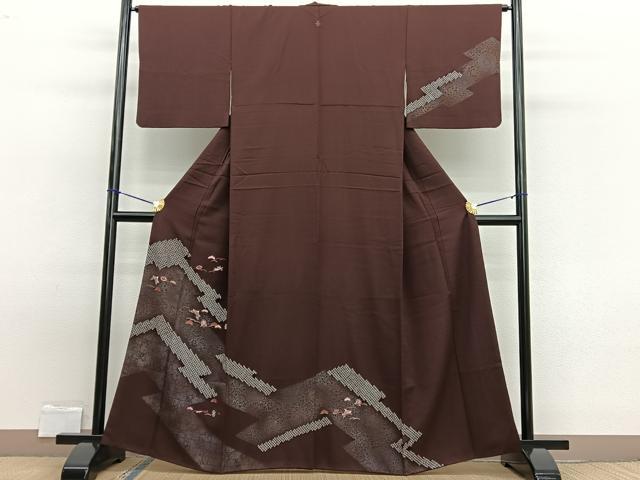 平和屋着物■訪問着 絞り 刺繍 宝尽くし 金銀彩 正絹 逸品 BAAW7807hv