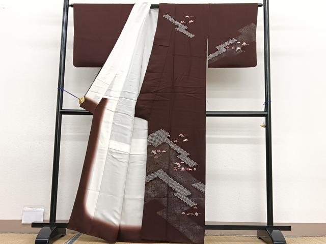 平和屋着物■訪問着 絞り 刺繍 宝尽くし 金銀彩 正絹 逸品 BAAW7807hv