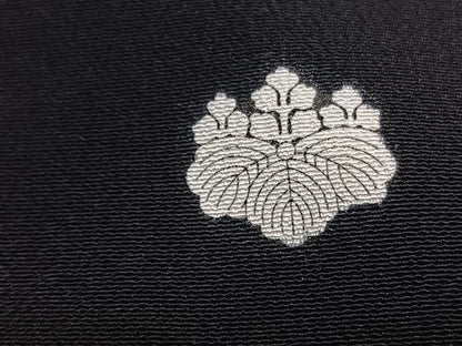 平和屋着物■豪華黒留袖 刺繍 白鷺花文 金彩 正絹 逸品 BAAW7809hv