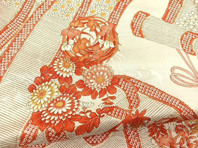 平和屋着物■上質な小紋 簾花丸文 金彩 やまと誂製 正絹 逸品 未使用 BAAW7812hv