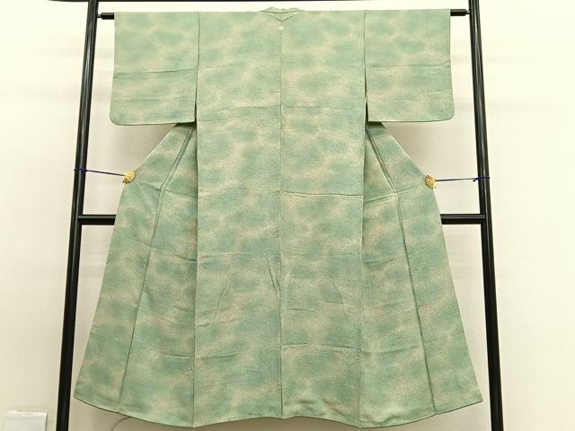 平和屋着物■上質な小紋 霞文 たたき染め 正絹 逸品 BAAW7820hv