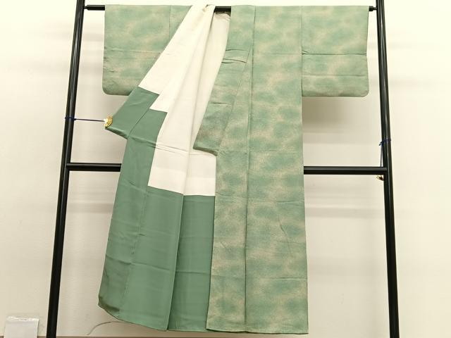平和屋着物■上質な小紋 霞文 たたき染め 正絹 逸品 BAAW7820hv