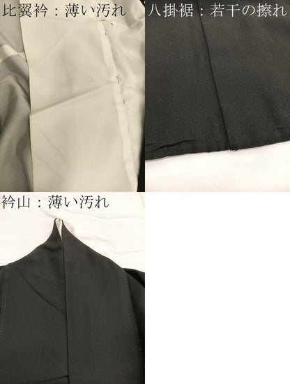 平和屋着物■豪華黒留袖 作家物 飛鶴浜松文 暈し染め 金銀彩 正絹 逸品 BAAW7825hv