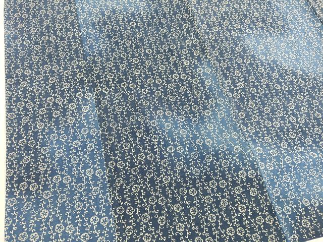 平和屋着物■上質な小紋 花唐草文 暈し染め 正絹 逸品 BAAW7830hv