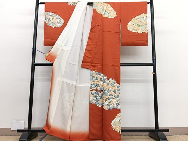 平和屋着物■訪問着 飛鳥梅文 金彩 正絹 逸品 BAAW7832hv