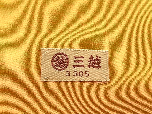 平和屋着物■上質な小紋 手描き 笹竹扇面花文 三越扱い 正絹 逸品 BAAW7835hv