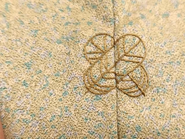 平和屋着物■訪問着 刺繍 流水花喰鳥文 たたき染め 金彩 正絹 逸品 BAAW7850hv
