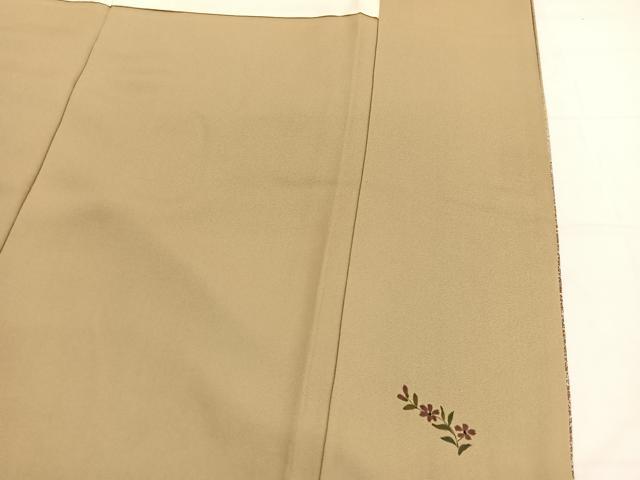 平和屋着物■訪問着 刺繍 流水花喰鳥文 たたき染め 金彩 正絹 逸品 BAAW7850hv