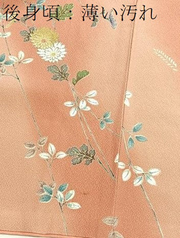 平和屋着物■上質な小紋 手描き 枝花文 暈し染め 金彩 やまと誂製 正絹 逸品 BAAW7858hv