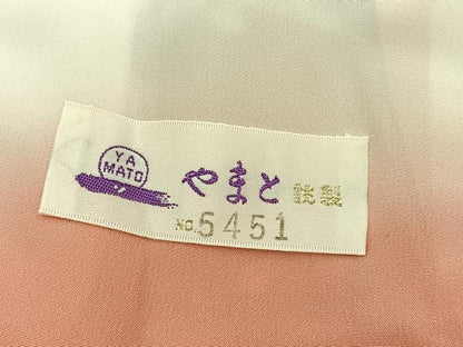 平和屋着物■上質な小紋 手描き 枝花文 暈し染め 金彩 やまと誂製 正絹 逸品 BAAW7858hv