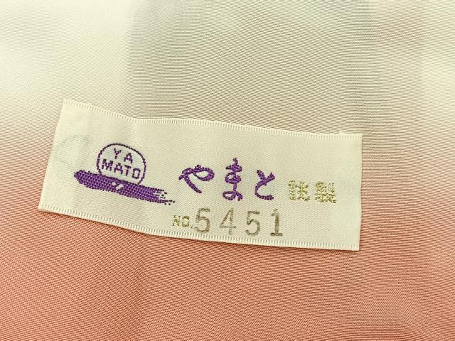 平和屋着物■上質な小紋 手描き 枝花文 暈し染め 金彩 やまと誂製 正絹 逸品 BAAW7858hv
