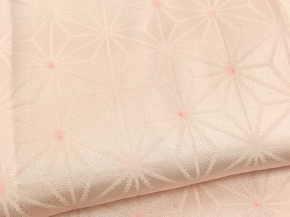 平和屋着物■長襦袢 袷 麻の葉文様 正絹 逸品 BAAW7865hv