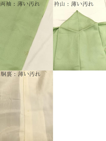 平和屋着物■訪問着 扇面花文 暈し染め 金銀彩 正絹 逸品 BAAW7870hv
