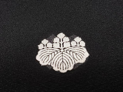 平和屋着物■豪華黒留袖 寿光織 渡橋浜松文 金銀糸 正絹 逸品 BAAW7873hv