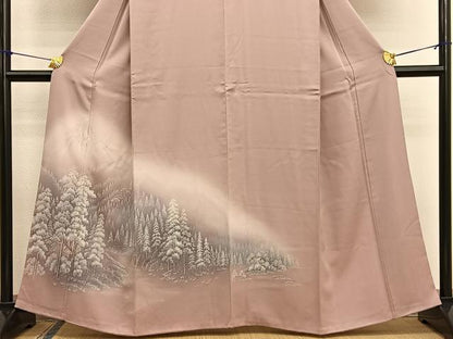 平和屋着物■訪問着 風景文 暈し染め 金彩 正絹 逸品 BAAW7874hv