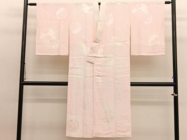 平和屋着物■長襦袢　袷　雪輪花菱地紋　暈し染め　正絹　逸品　未使用　BAAW7885hv