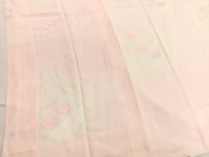 平和屋着物■長襦袢　袷　雪輪花菱地紋　暈し染め　正絹　逸品　未使用　BAAW7885hv