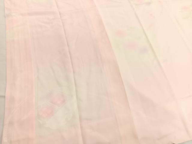 平和屋着物■長襦袢　袷　雪輪花菱地紋　暈し染め　正絹　逸品　未使用　BAAW7885hv
