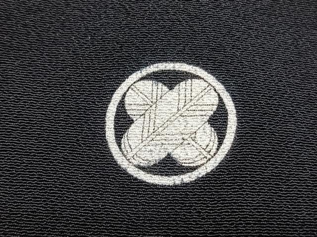 平和屋着物■豪華黒留袖 刺繍 尾長鳥花文 金彩 正絹 逸品 BAAW7891hv
