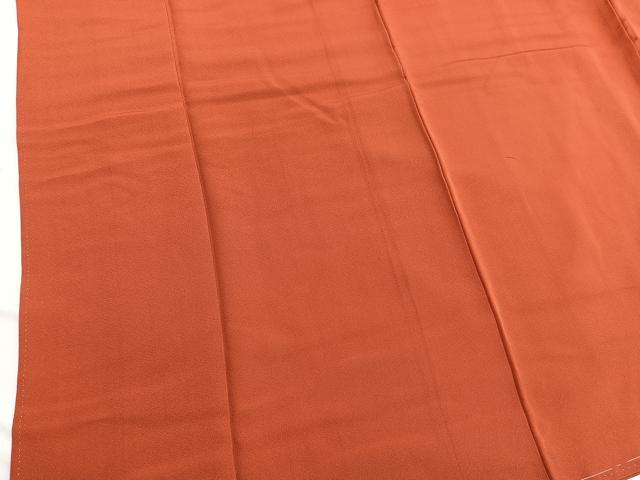 平和屋着物■上質な色無地 照柿色 正絹 逸品 未使用 BAAW7898hv