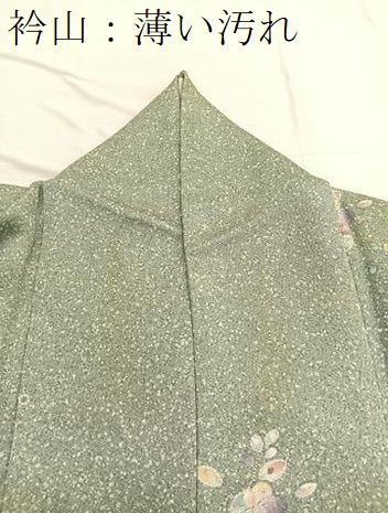 平和屋着物■上質な小紋 辻が花 たたき染め 金彩 正絹 逸品 BAAW7906hv