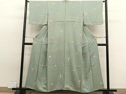 平和屋着物■上質な小紋 辻が花 たたき染め 金彩 正絹 逸品 BAAW7906hv