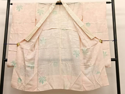 平和屋着物■振袖用長襦袢 無双仕立て 楓 暈し染め 正絹 逸品 BAAW7907hv