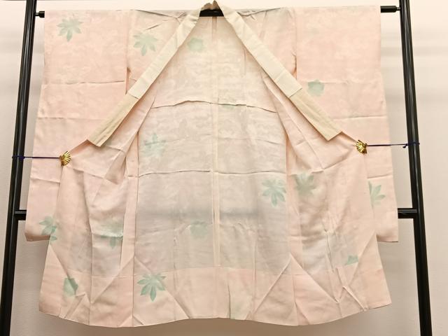 平和屋着物■振袖用長襦袢 無双仕立て 楓 暈し染め 正絹 逸品 BAAW7907hv