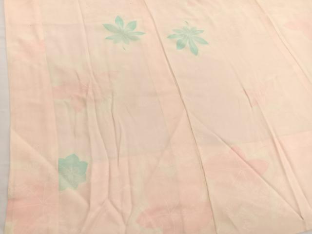 平和屋着物■振袖用長襦袢 無双仕立て 楓 暈し染め 正絹 逸品 BAAW7907hv