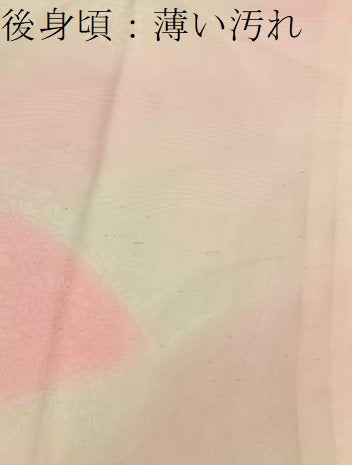 平和屋着物■長襦袢 袷 地紙花地紋 暈し染め 正絹 逸品 BAAW7914hv