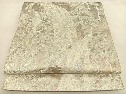 平和屋着物◎六通柄袋帯　古京錦　二重引箔　正絹　逸品　BAAW8036qw